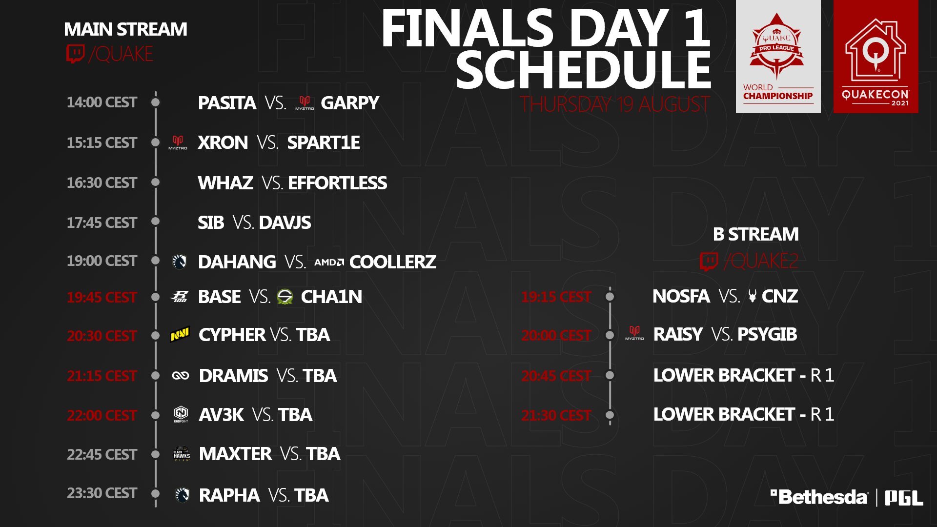 Live bracket