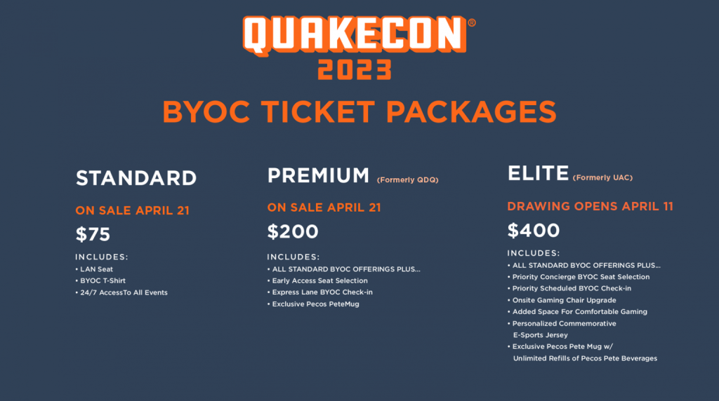 Quakecon 2023 tickets go on sale in one hour at 12pm EAST 6pm CEST