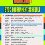 Quakecon 30th BYOC Tournament Schedule